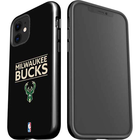 NBA Milwaukee Bucks Standard - Black iPhone 12 Mini Impact Case