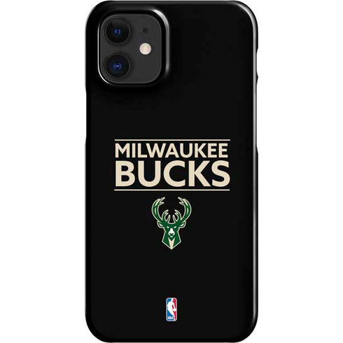 NBA Milwaukee Bucks Standard - Black iPhone 12 Mini Lite Case