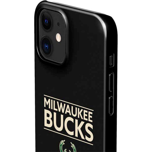 NBA Milwaukee Bucks Standard - Black iPhone 12 Mini Lite Case
