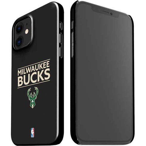 NBA Milwaukee Bucks Standard - Black iPhone 12 Mini Lite Case