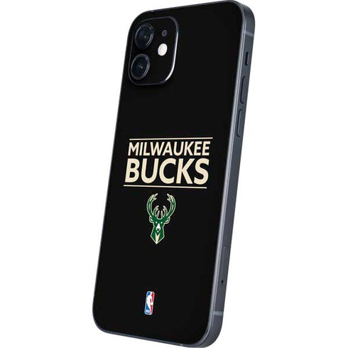 NBA Milwaukee Bucks Standard - Black iPhone 12 Mini Skin