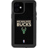 NBA Milwaukee Bucks Standard - Black iPhone 12 Mini Waterproof Case