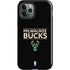 NBA Milwaukee Bucks Standard - Black iPhone 12 Pro Impact Case