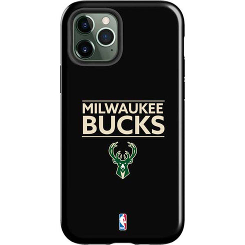 NBA Milwaukee Bucks Standard - Black iPhone 12 Pro Max Impact Case