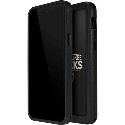 NBA Milwaukee Bucks Standard - Black iPhone 12 Pro Waterproof Case