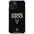 NBA Milwaukee Bucks Standard - Black iPhone 13 Mini Clear Case