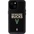 NBA Milwaukee Bucks Standard - Black iPhone 13 Mini Waterproof Case