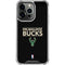NBA Milwaukee Bucks Standard - Black iPhone 13 Pro Clear Case
