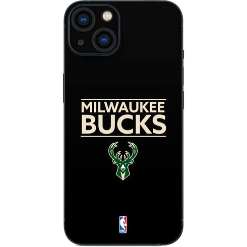 NBA Milwaukee Bucks Standard - Black iPhone 13 Skin