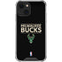NBA Milwaukee Bucks Standard - Black iPhone 14 Clear Case