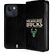 NBA Milwaukee Bucks Standard - Black iPhone 14 Folio Case