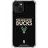NBA Milwaukee Bucks Standard - Black iPhone 15 Plus Clear Case