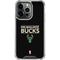 NBA Milwaukee Bucks Standard - Black iPhone 14 Pro Clear Case
