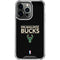 NBA Milwaukee Bucks Standard - Black iPhone 15 Pro Clear Case