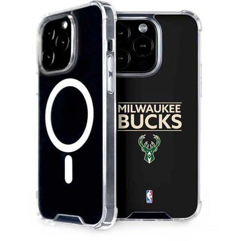 NBA Milwaukee Bucks Standard - Black iPhone 15 Pro MagSafe Case