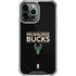 NBA Milwaukee Bucks Standard - Black iPhone 15 Pro Max Clear Case