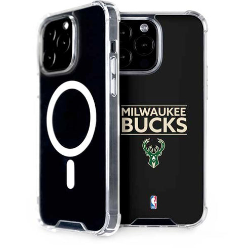 NBA Milwaukee Bucks Standard - Black iPhone 15 Pro Max MagSafe Case