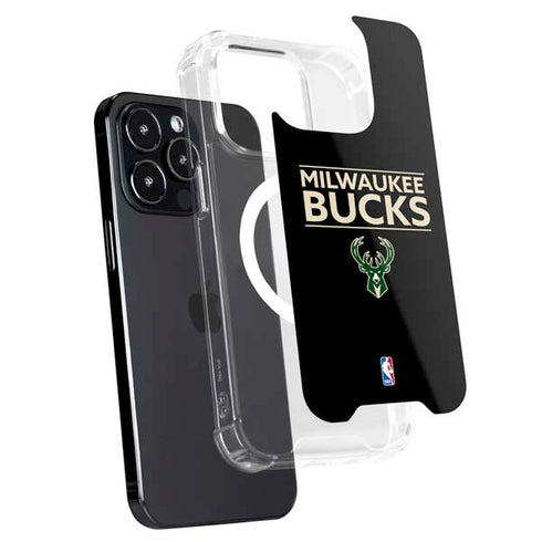 NBA Milwaukee Bucks Standard - Black iPhone 15 Pro Max MagSafe Case