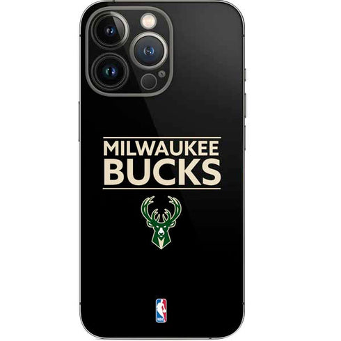 NBA Milwaukee Bucks Standard - Black iPhone 14 Pro Skin