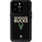 NBA Milwaukee Bucks Standard - Black iPhone 14 Pro Waterproof Case