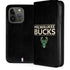NBA Milwaukee Bucks Standard - Black iPhone 15 Pro Folio Case