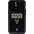 NBA Milwaukee Bucks Standard - Black iPhone 15 Pro Waterproof Case