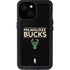 NBA Milwaukee Bucks Standard - Black iPhone 15 Waterproof Case