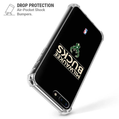 NBA Milwaukee Bucks Standard - Black iPhone 7/8 Plus Clear Case