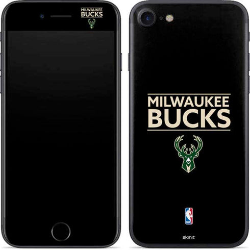 NBA Milwaukee Bucks Standard - Black iPhone 7 Skin
