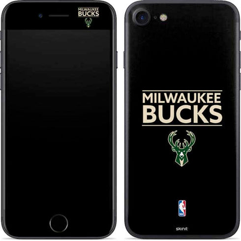 NBA Milwaukee Bucks Standard - Black iPhone 8 Skin