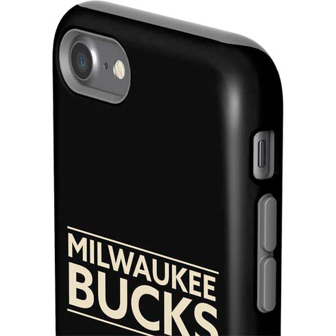 NBA Milwaukee Bucks Standard - Black iPhone SE (2nd & 3rd Gen) Pro Case
