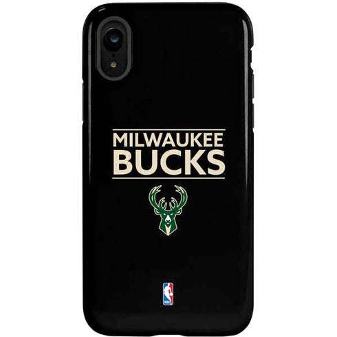 NBA Milwaukee Bucks Standard - Black iPhone XR Pro Case