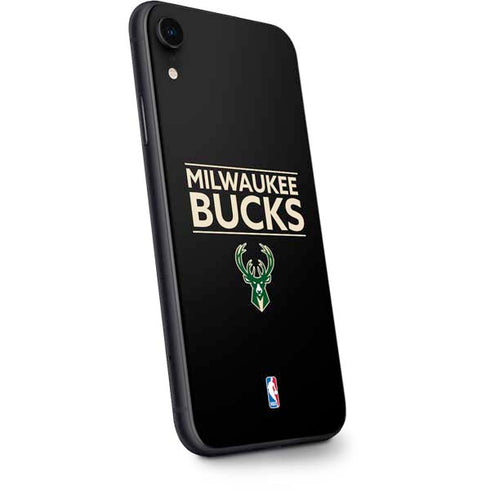 NBA Milwaukee Bucks Standard - Black iPhone XR Skin