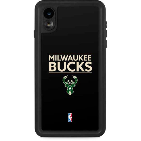 NBA Milwaukee Bucks Standard - Black iPhone XR Waterproof Case