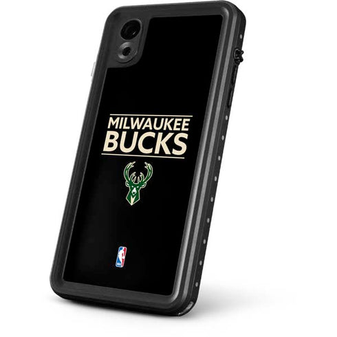 NBA Milwaukee Bucks Standard - Black iPhone XR Waterproof Case