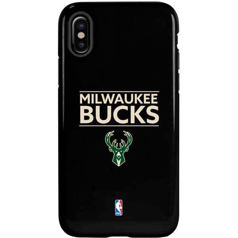 NBA Milwaukee Bucks Standard - Black iPhone XS Pro Case