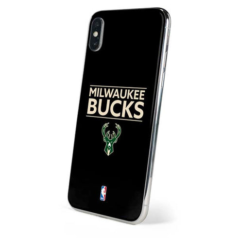 NBA Milwaukee Bucks Standard - Black iPhone XS Skin