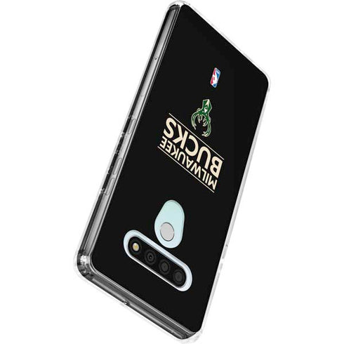 NBA Milwaukee Bucks Standard - Black LG Stylo 6 Clear Case