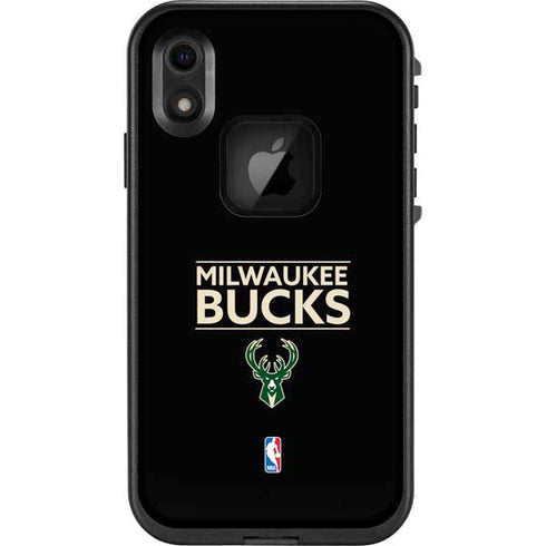 NBA Milwaukee Bucks Standard - Black LifeProof Fre iPhone Skin