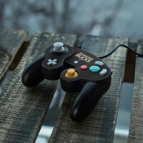NBA Milwaukee Bucks Standard - Black Nintendo GameCube Controller Skin
