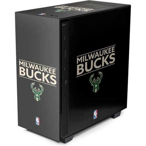 NBA Milwaukee Bucks Standard - Black NZXT H510 Compact ATX Mid-Tower Case Skin