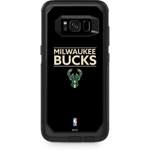 NBA Milwaukee Bucks Standard - Black Otterbox Commuter Galaxy Skin