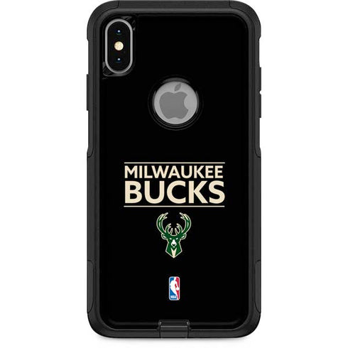 NBA Milwaukee Bucks Standard - Black Otterbox Commuter iPhone Skin