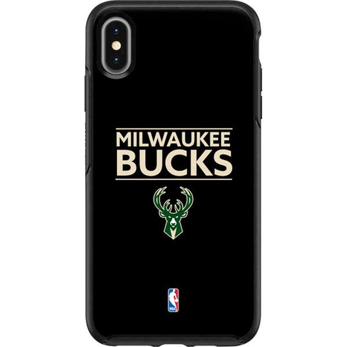 NBA Milwaukee Bucks Standard - Black Otterbox Symmetry iPhone Skin