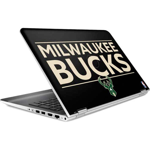 NBA Milwaukee Bucks Standard - Black HP Pavilion Skin