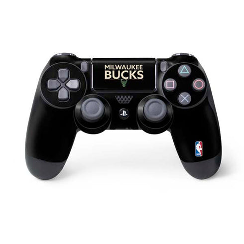 NBA Milwaukee Bucks Standard - Black PS4 Controller Skin
