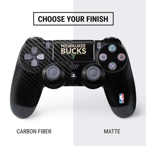 NBA Milwaukee Bucks Standard - Black PS4 Controller Skin
