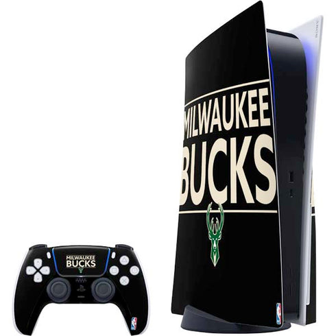 NBA Milwaukee Bucks Standard - Black PS5 Bundle Skin