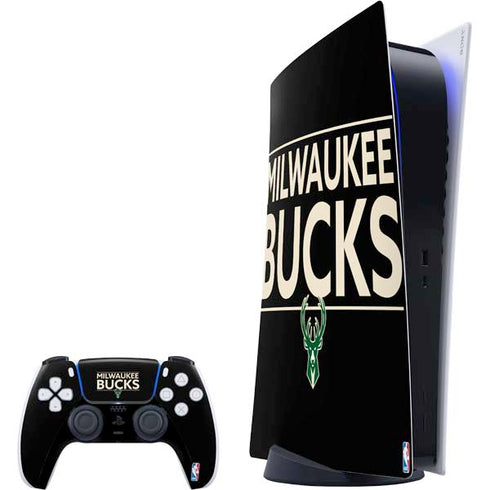 NBA Milwaukee Bucks Standard - Black PS5 Digital Edition Bundle Skin