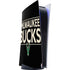 NBA Milwaukee Bucks Standard - Black PS5 Digital Edition Console Skin